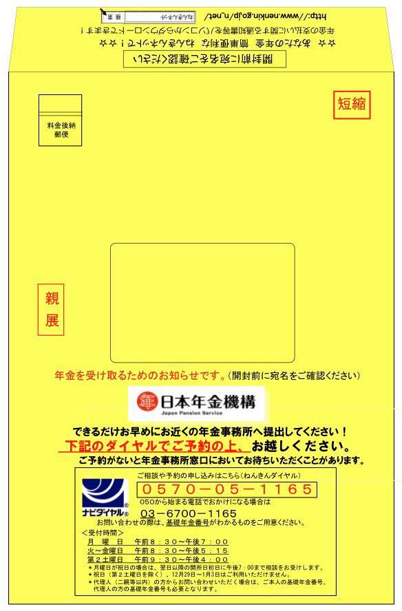 スルーしないで 緑のハガキと黄色い封筒には要チェック コラム 竹内fp社労士事務所 東京 中央区銀座